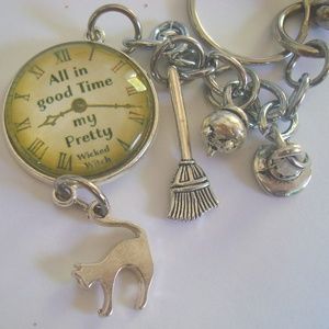 Witch Key Chain,Bag Charms,Halloween